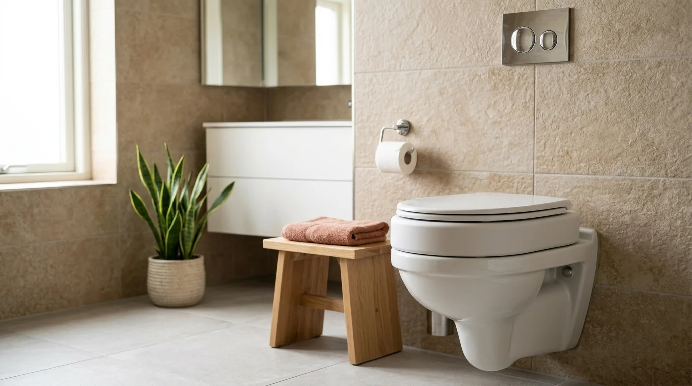 Der Smallcos Alto in einem hellen, modernen Badezimmer